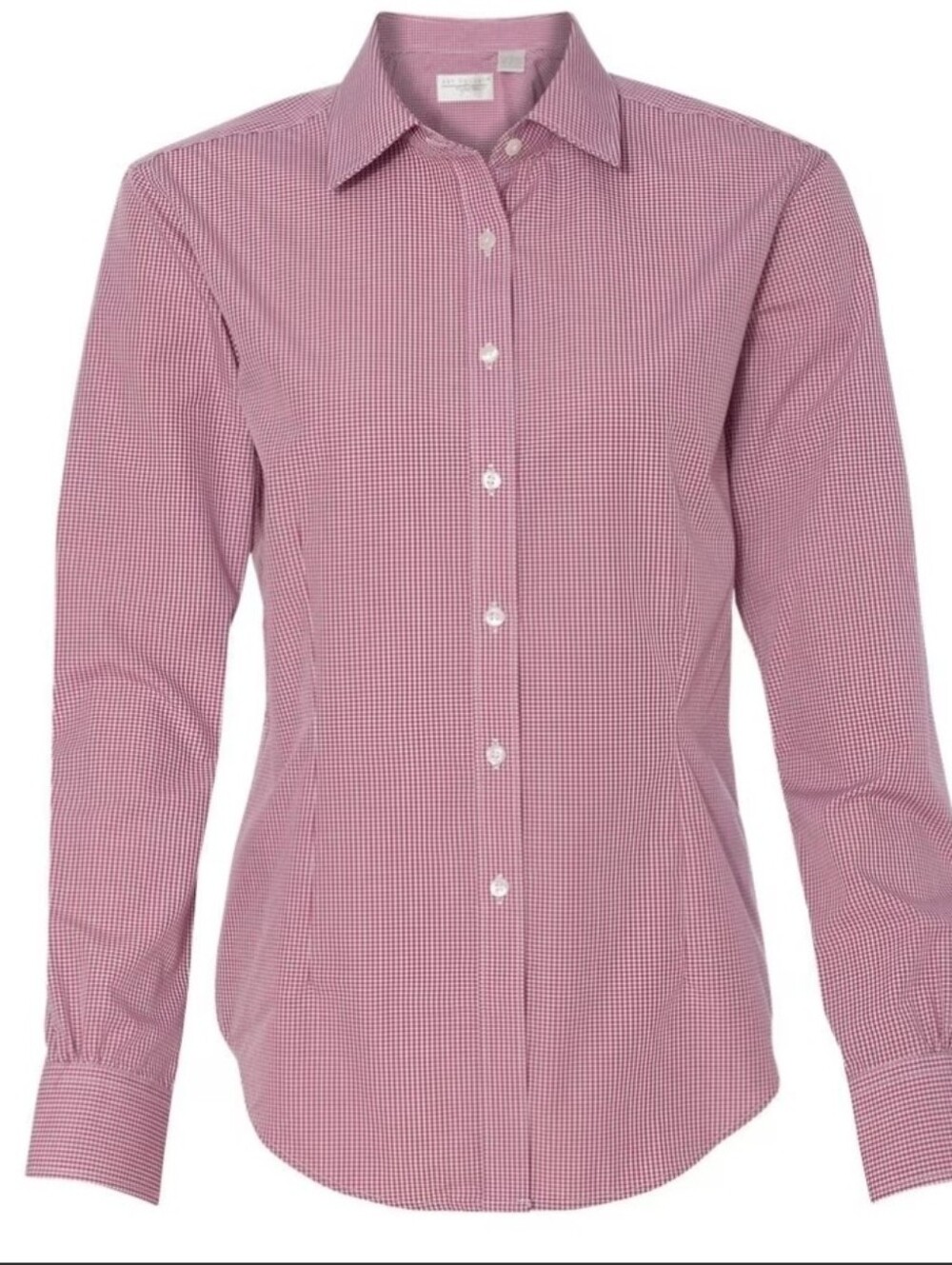 Van Heusen Red Micro-Check Button-Up Shirt 3x